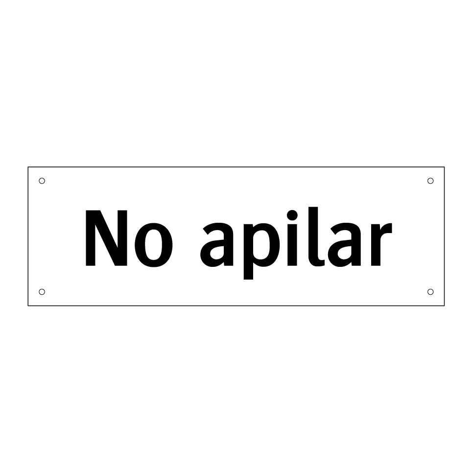 No apilar