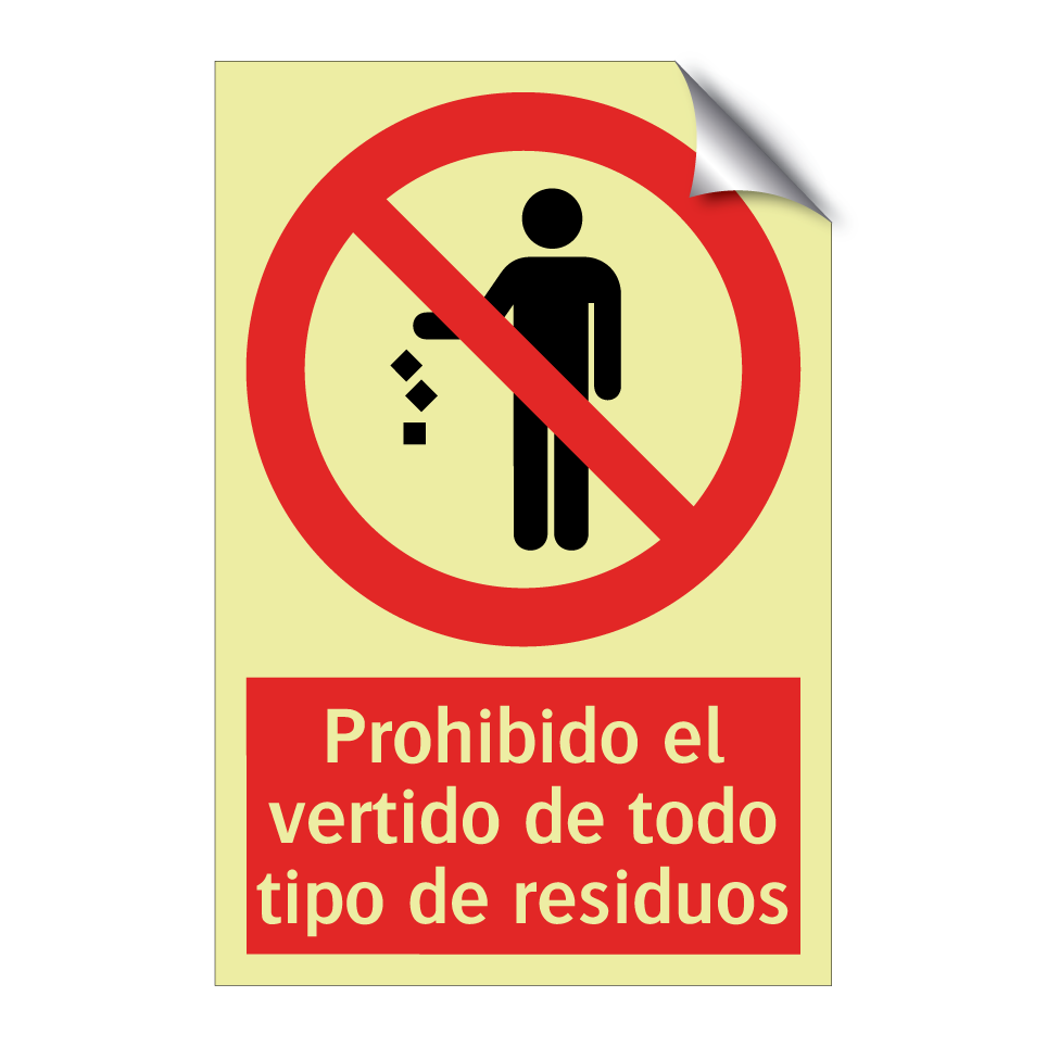 Prohibido el vertido de todo tipo de residuos