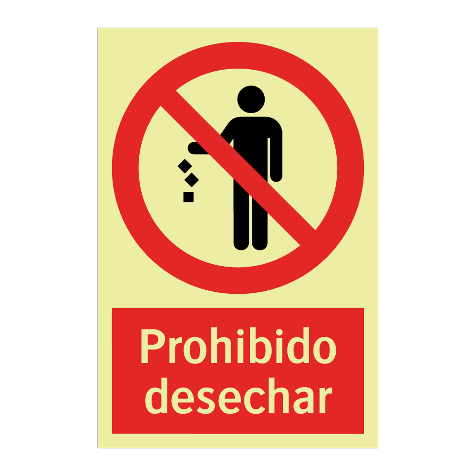 Prohibido desechar