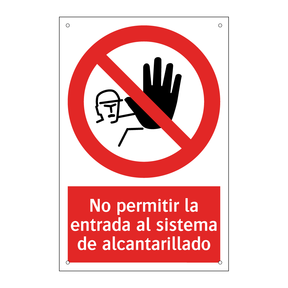 No permitir la entrada al sistema de alcantarillado