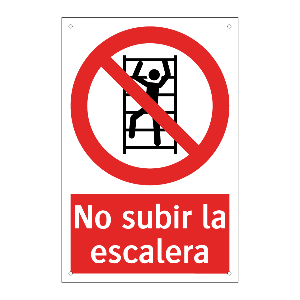 No subir la escalera
