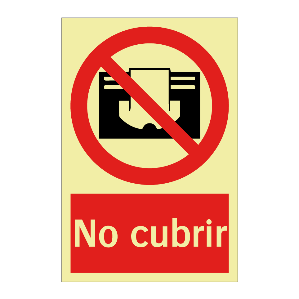 No cubrir