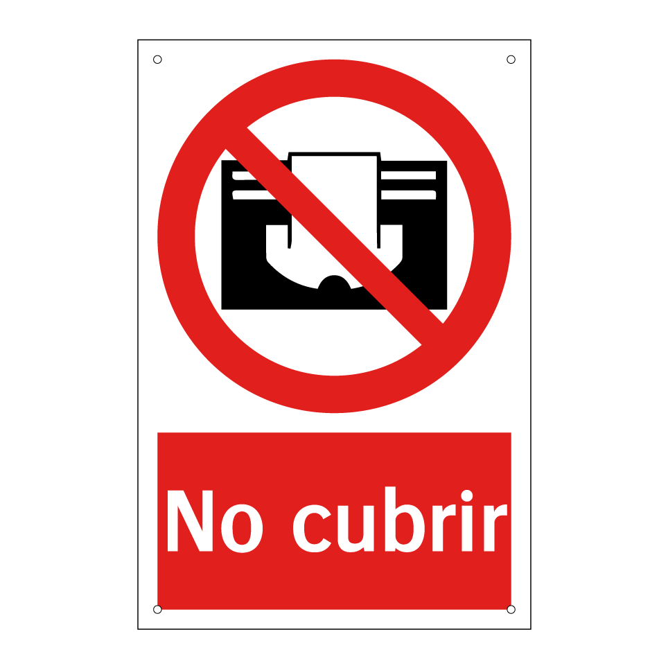 No cubrir