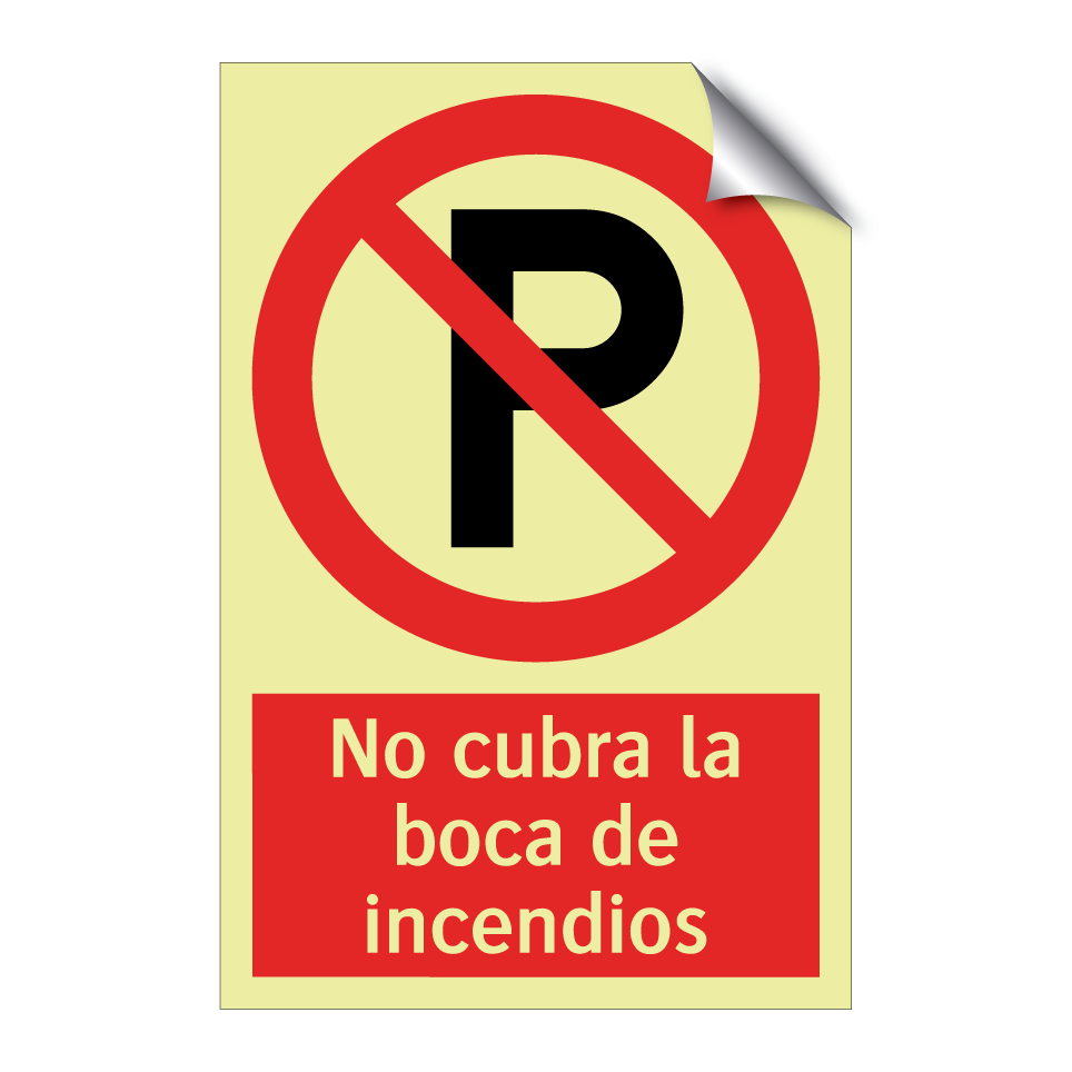 No cubra la boca de incendios