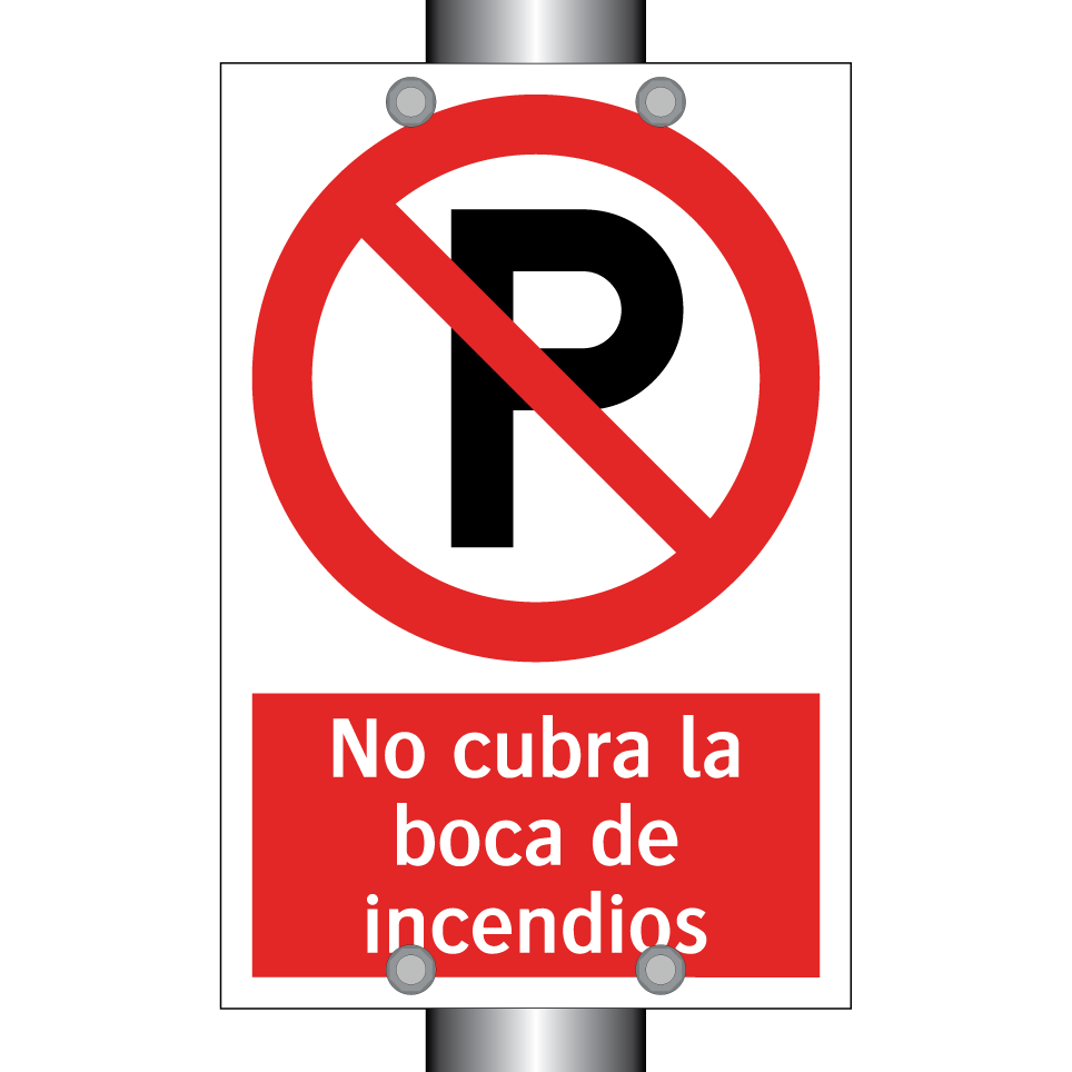 No cubra la boca de incendios
