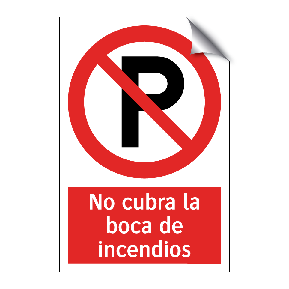 No cubra la boca de incendios