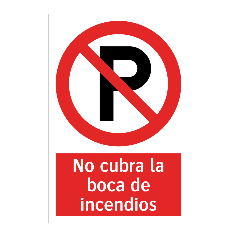 No cubra la boca de incendios