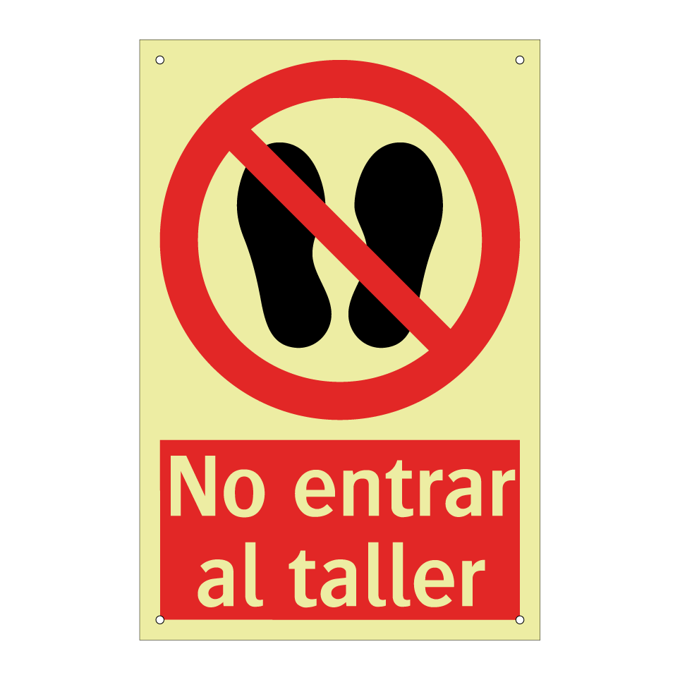 No entrar al taller