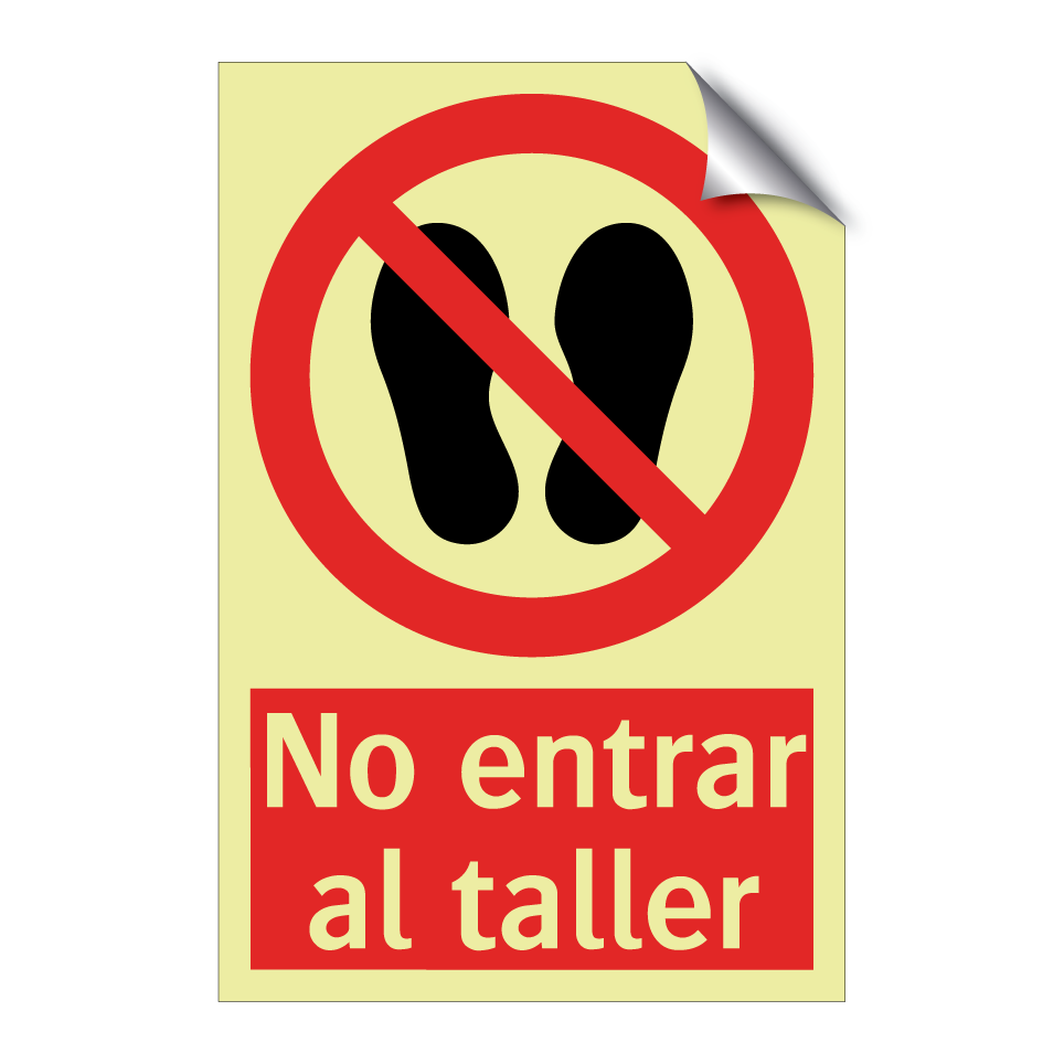No entrar al taller