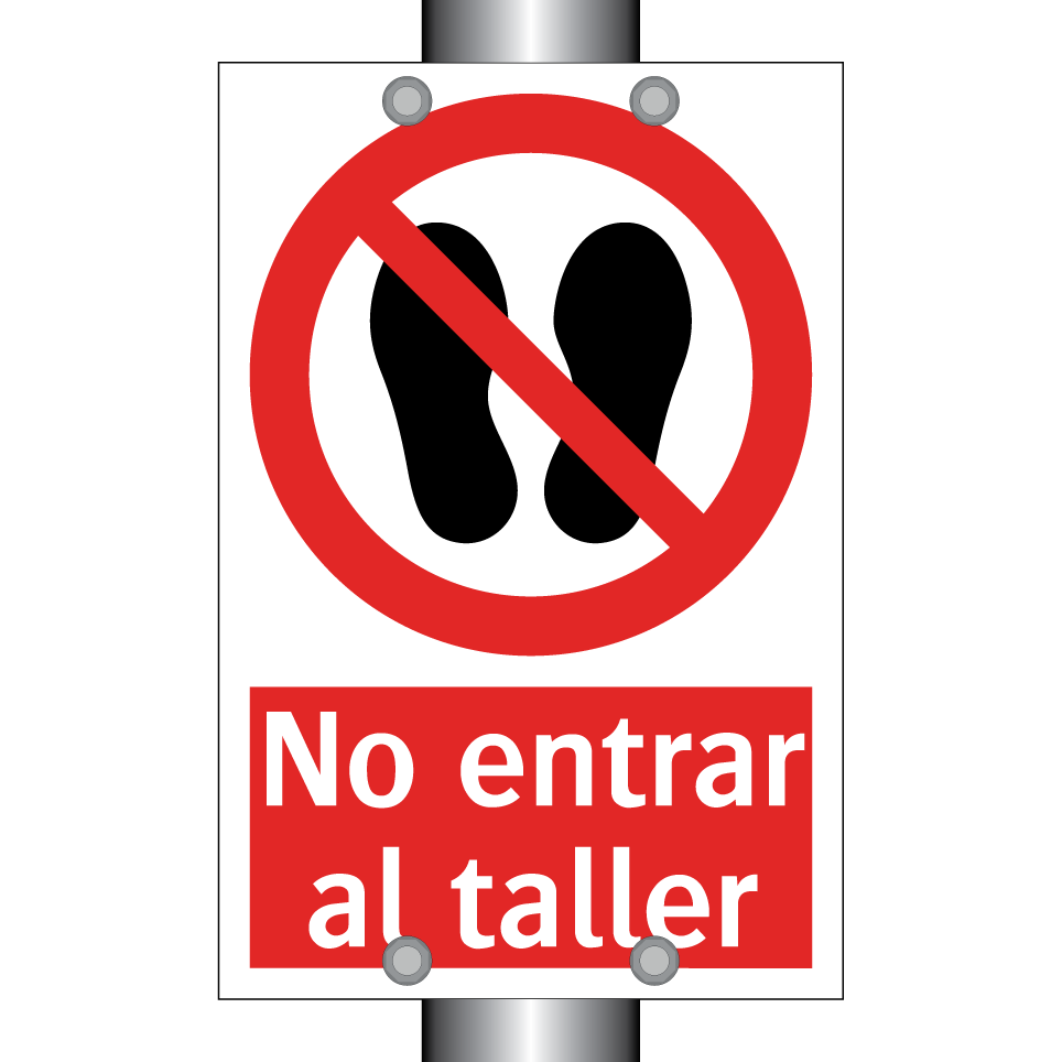 No entrar al taller