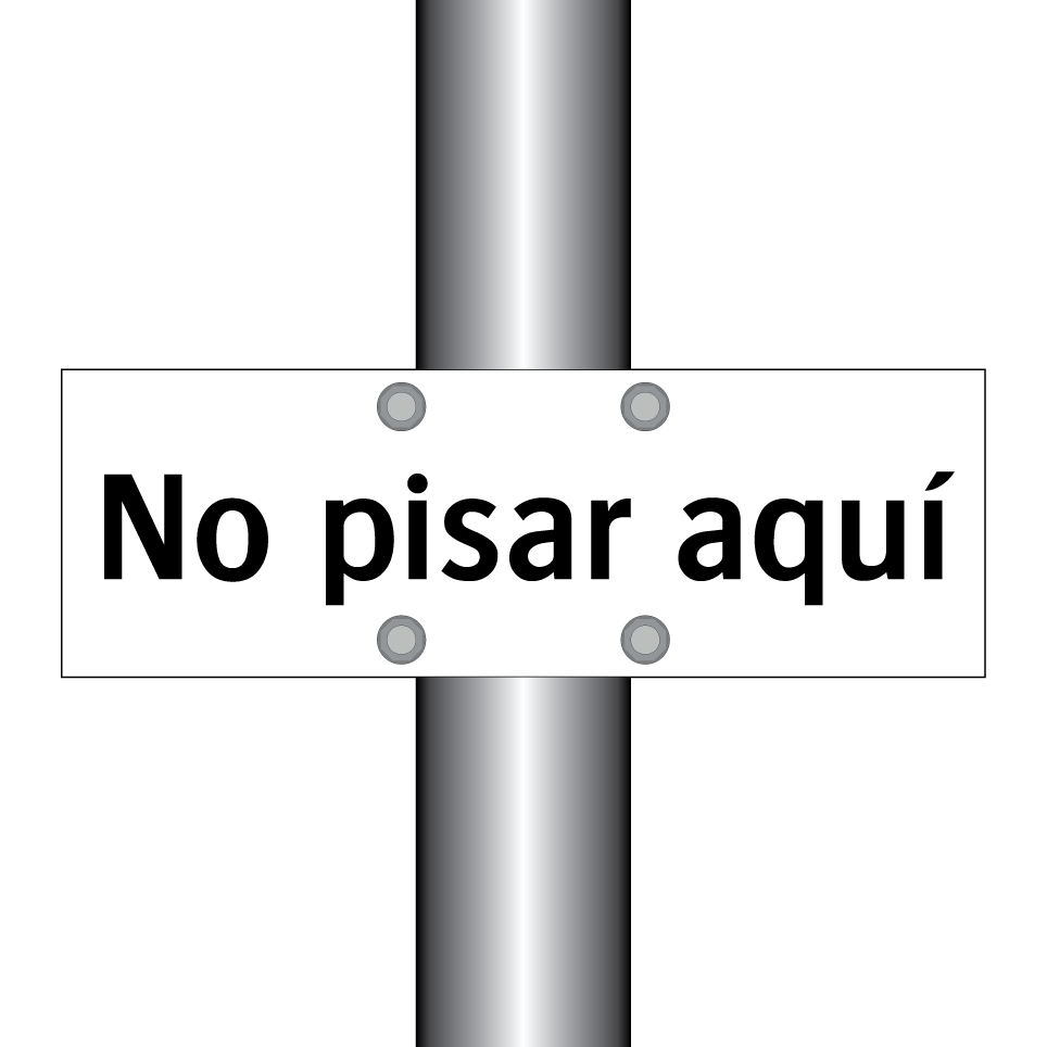 No pisar aquí