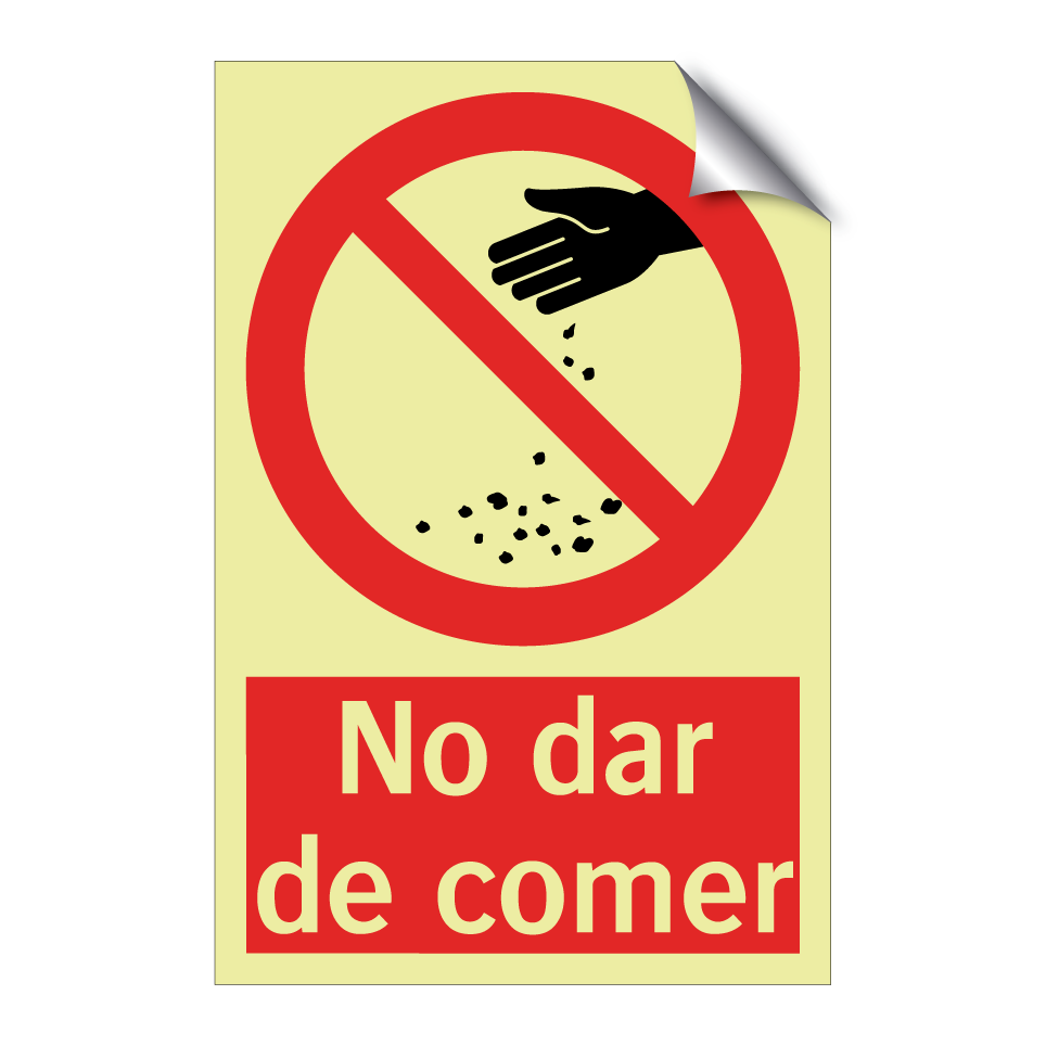 No dar de comer