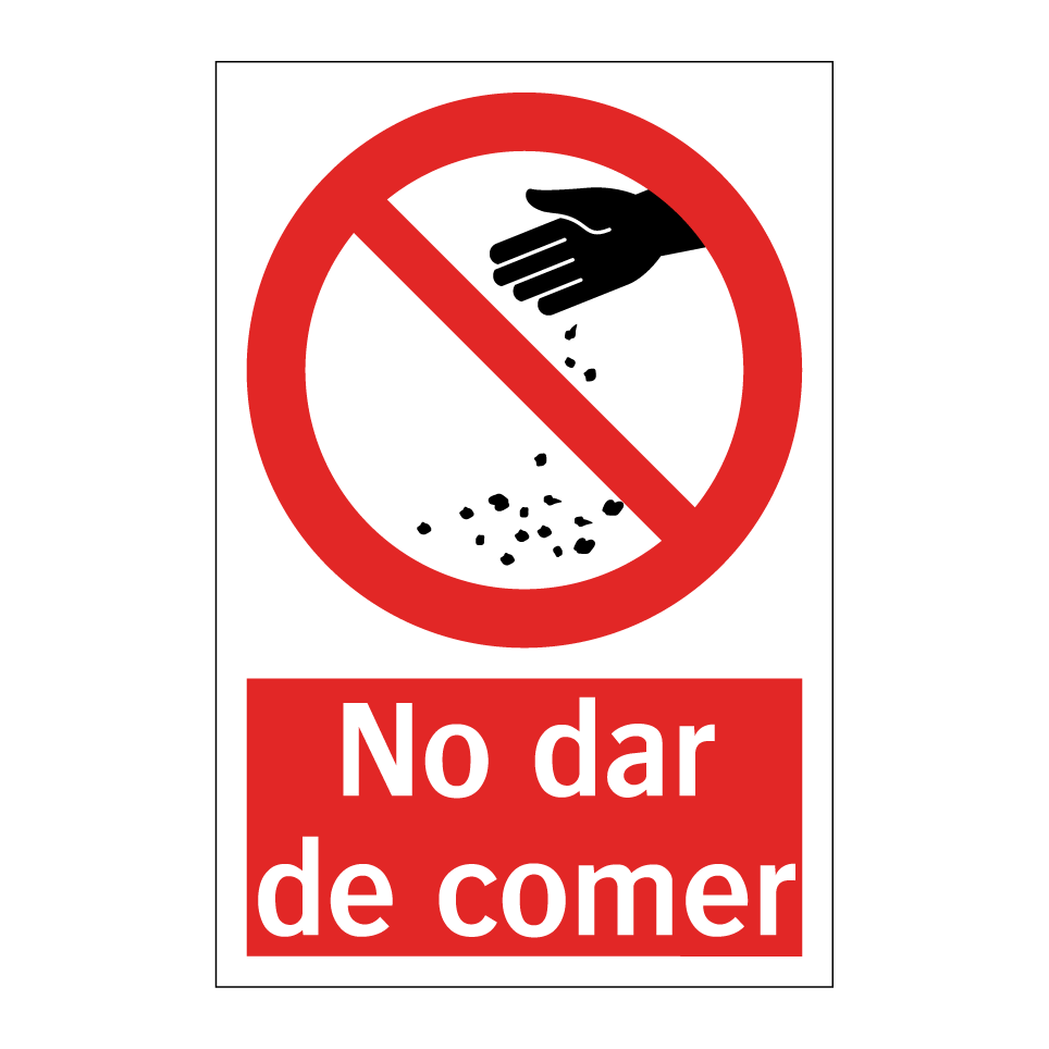 No dar de comer