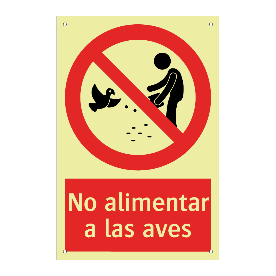 No alimentar a las aves