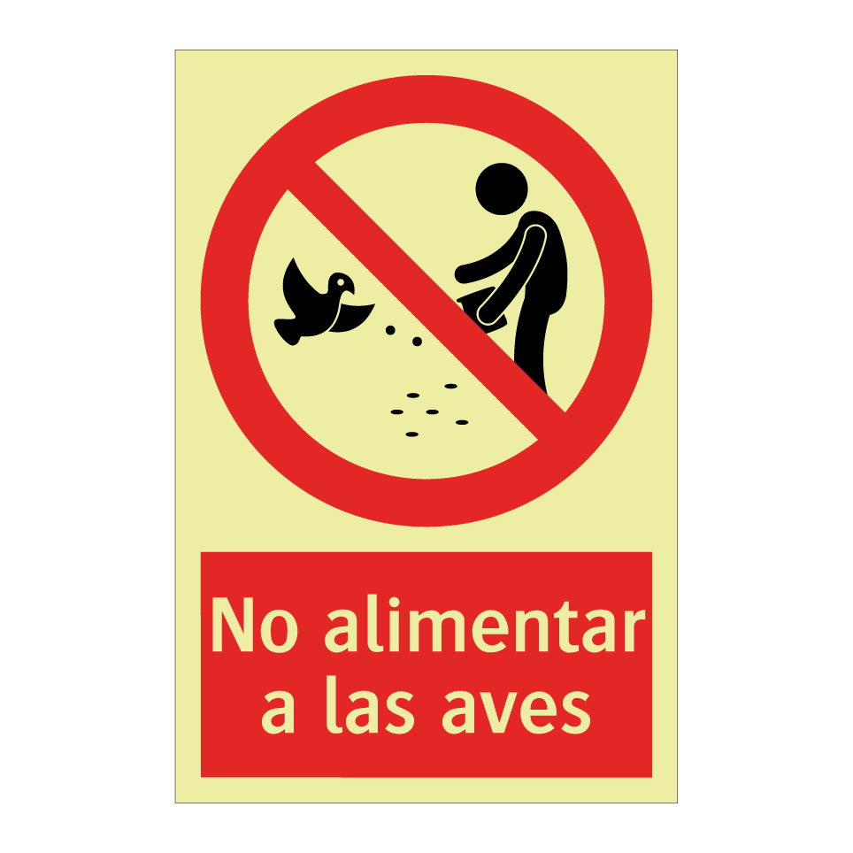 No alimentar a las aves