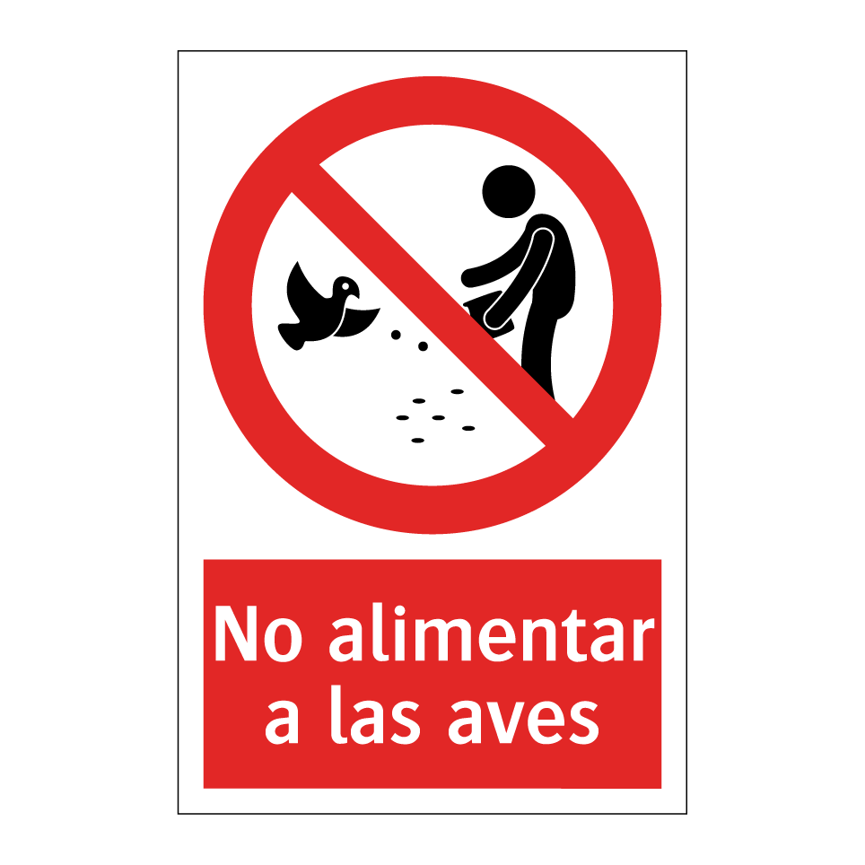 No alimentar a las aves