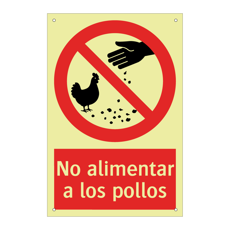 No alimentar a los pollos