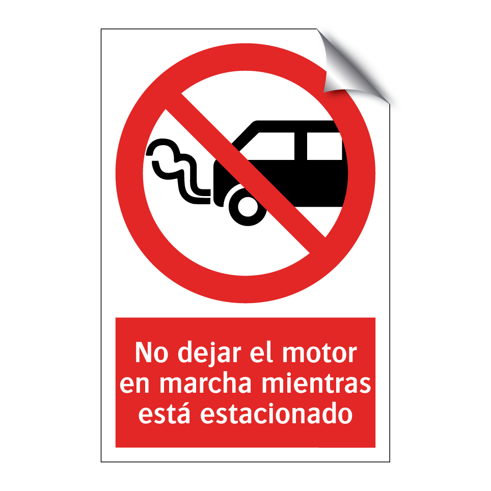 No dejar el motor en marcha mientras está estacionado