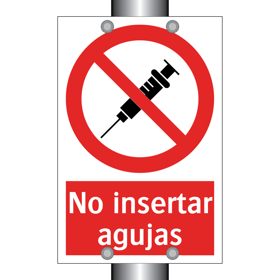No insertar agujas