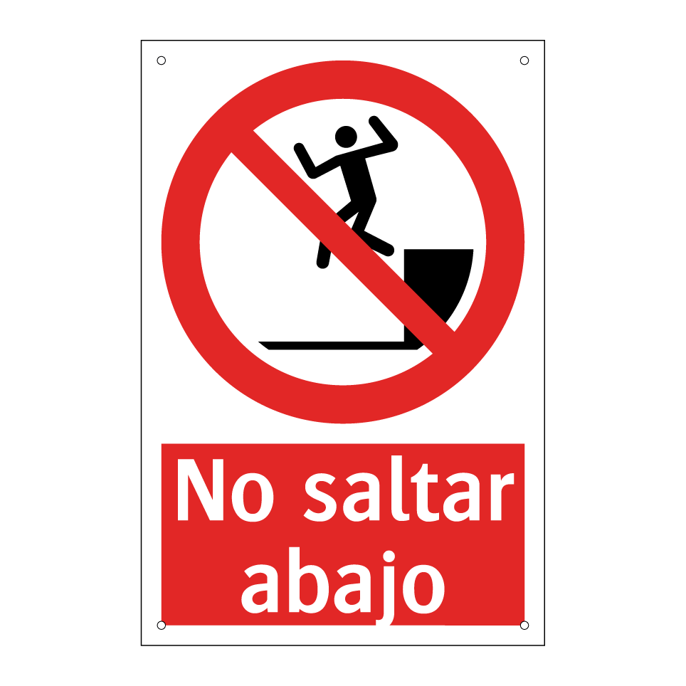 No saltar abajo