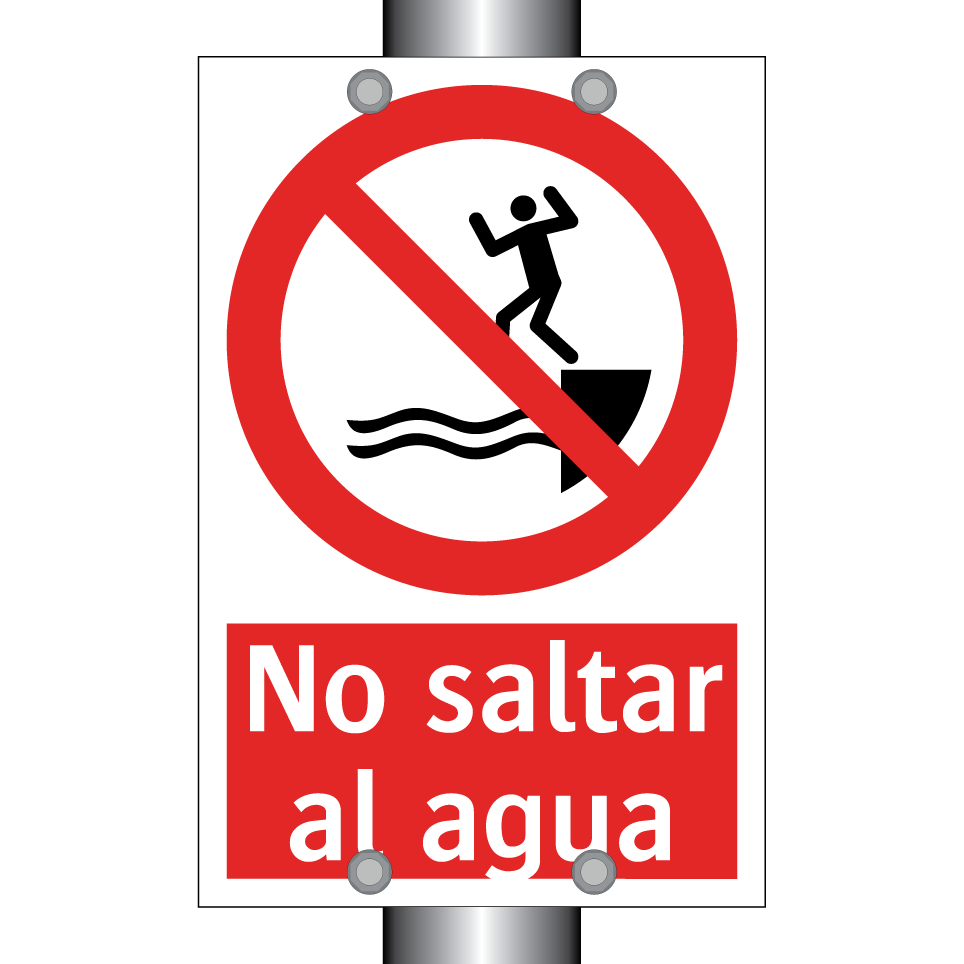No saltar al agua