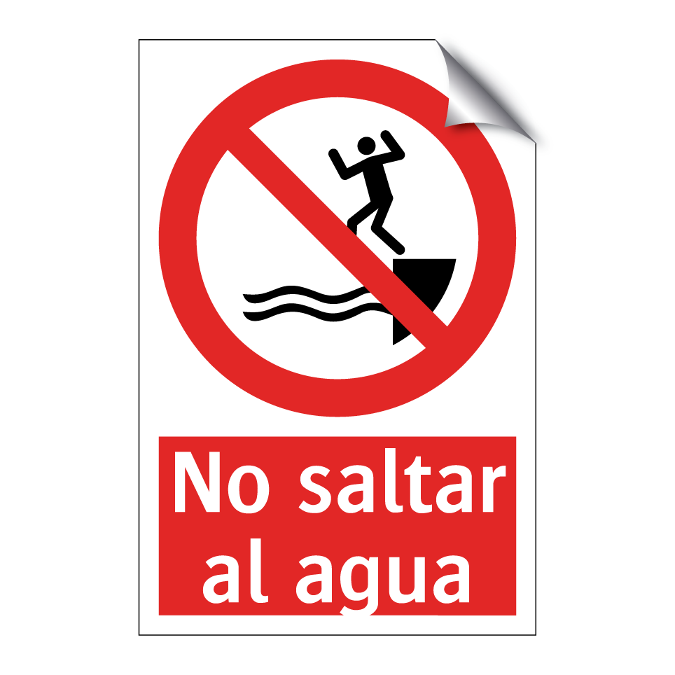 No saltar al agua