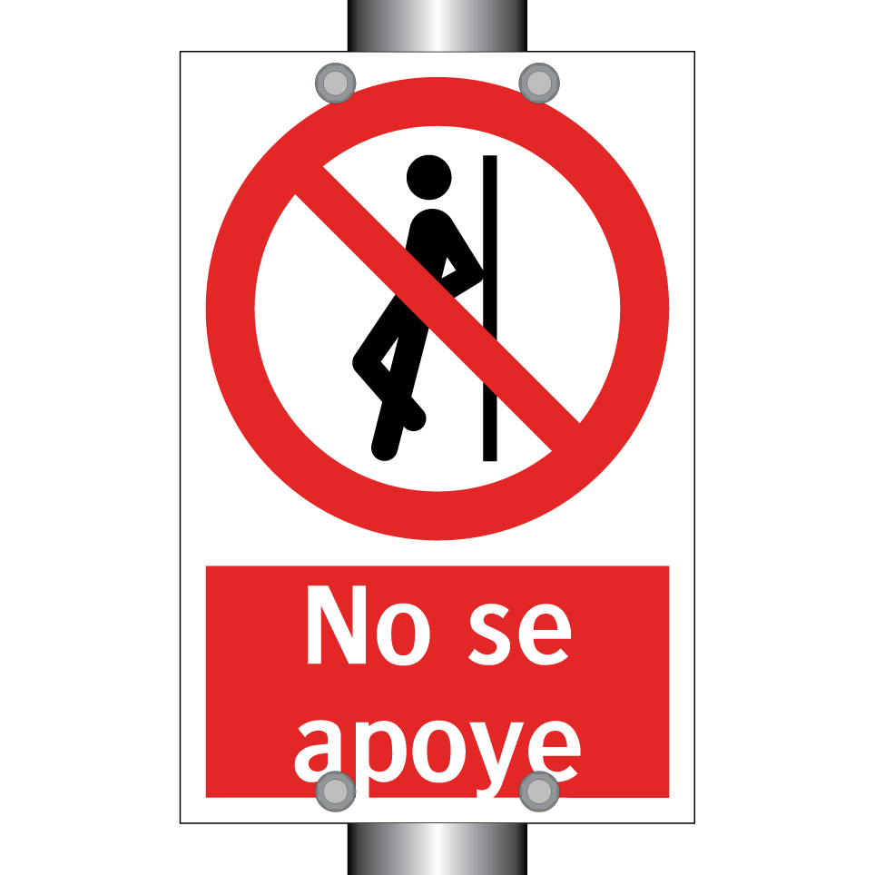 No se apoye