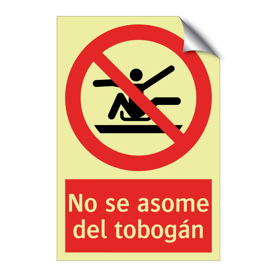 No se asome del tobogán