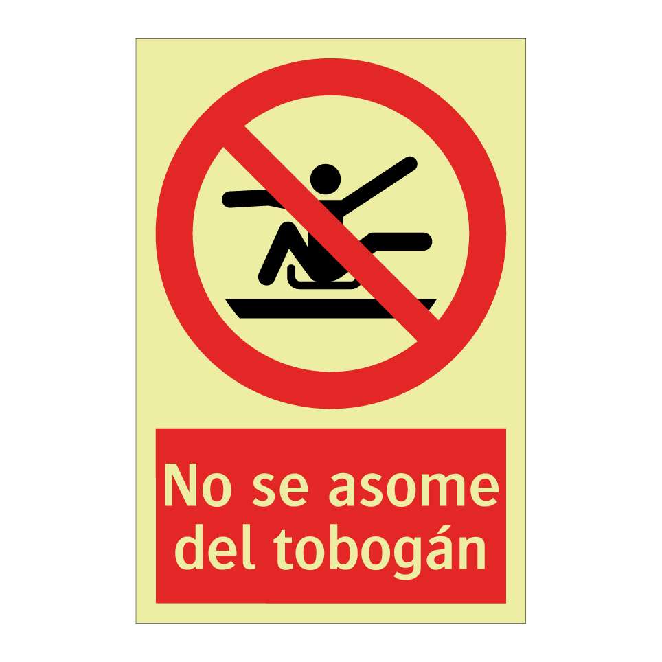 No se asome del tobogán