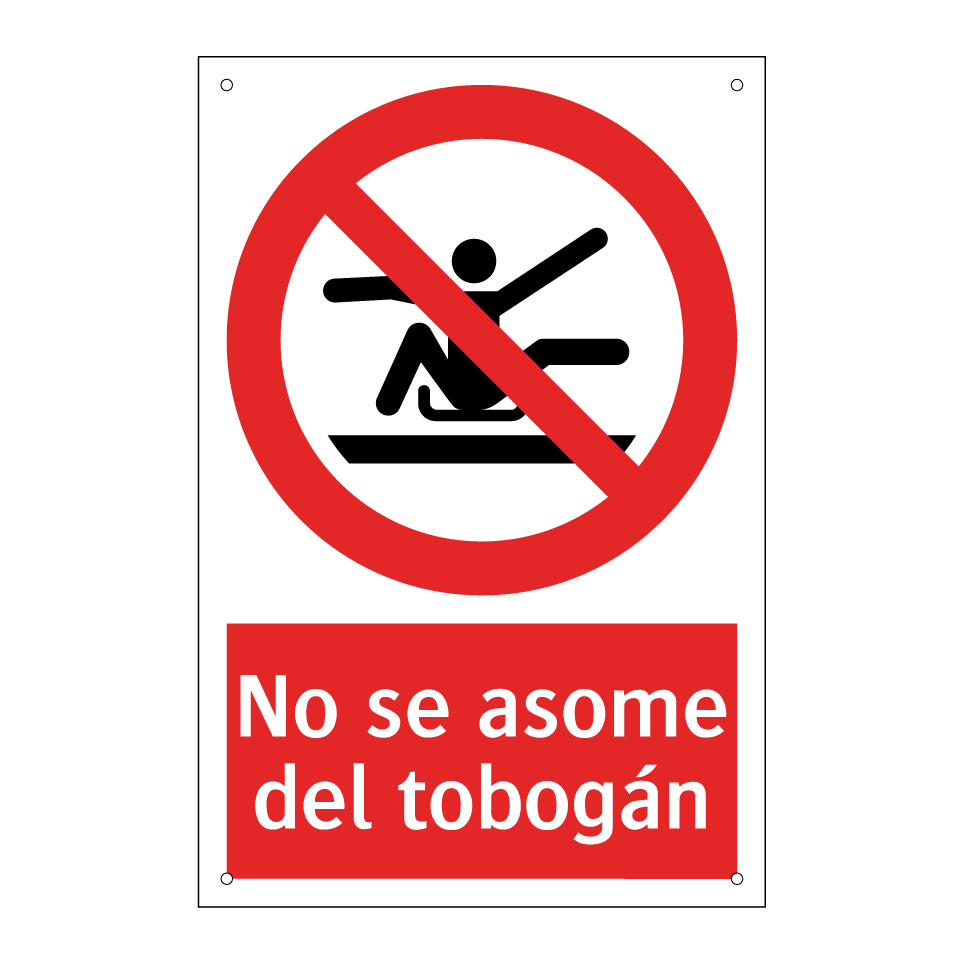 No se asome del tobogán