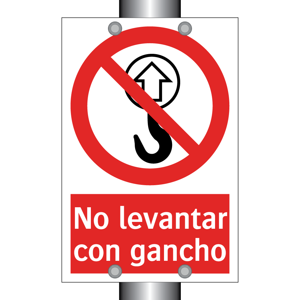 No levantar con gancho