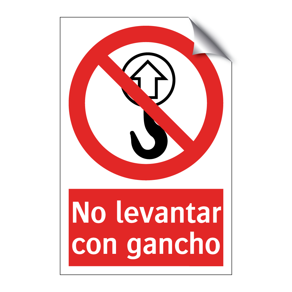 No levantar con gancho