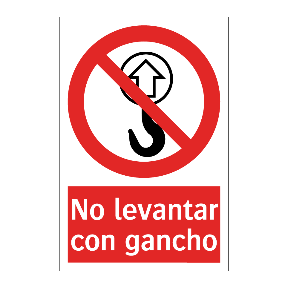 No levantar con gancho