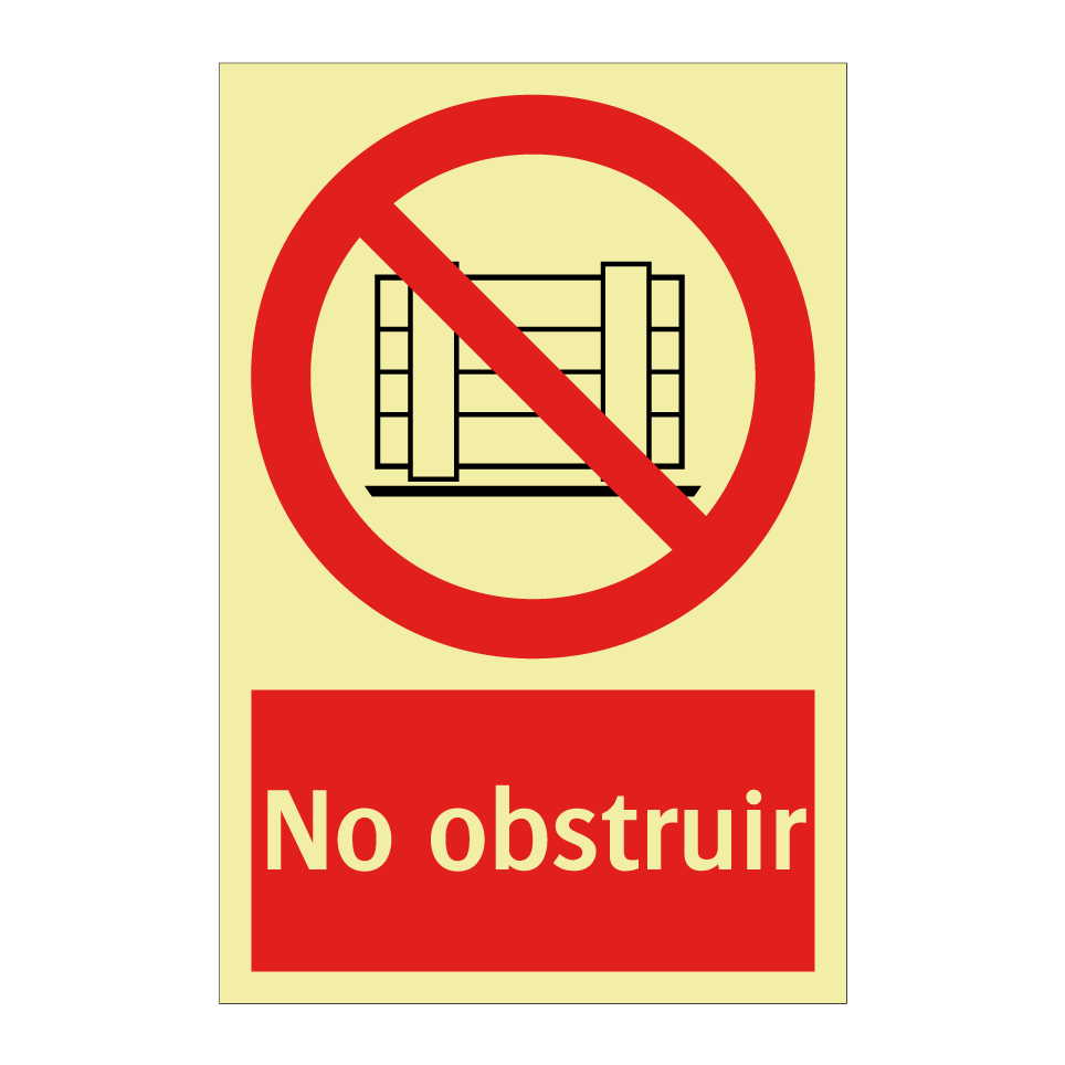 No obstruir