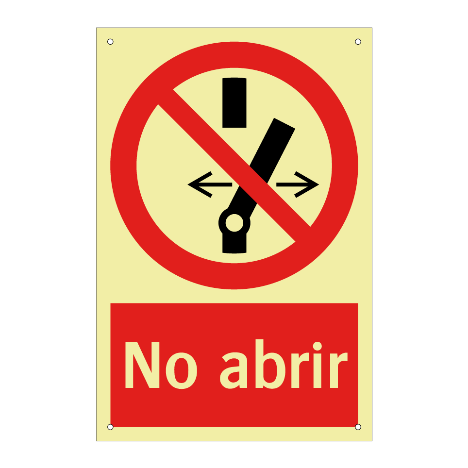 No abrir