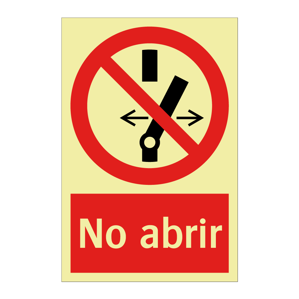No abrir