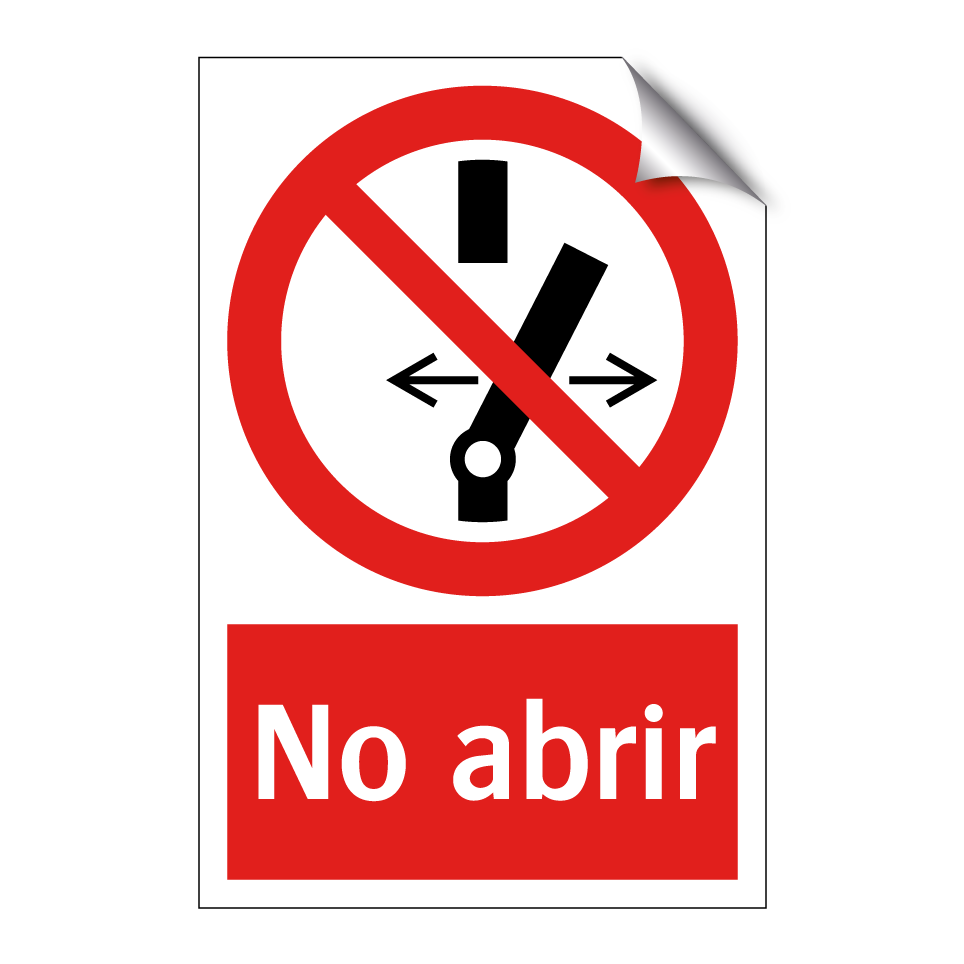 No abrir