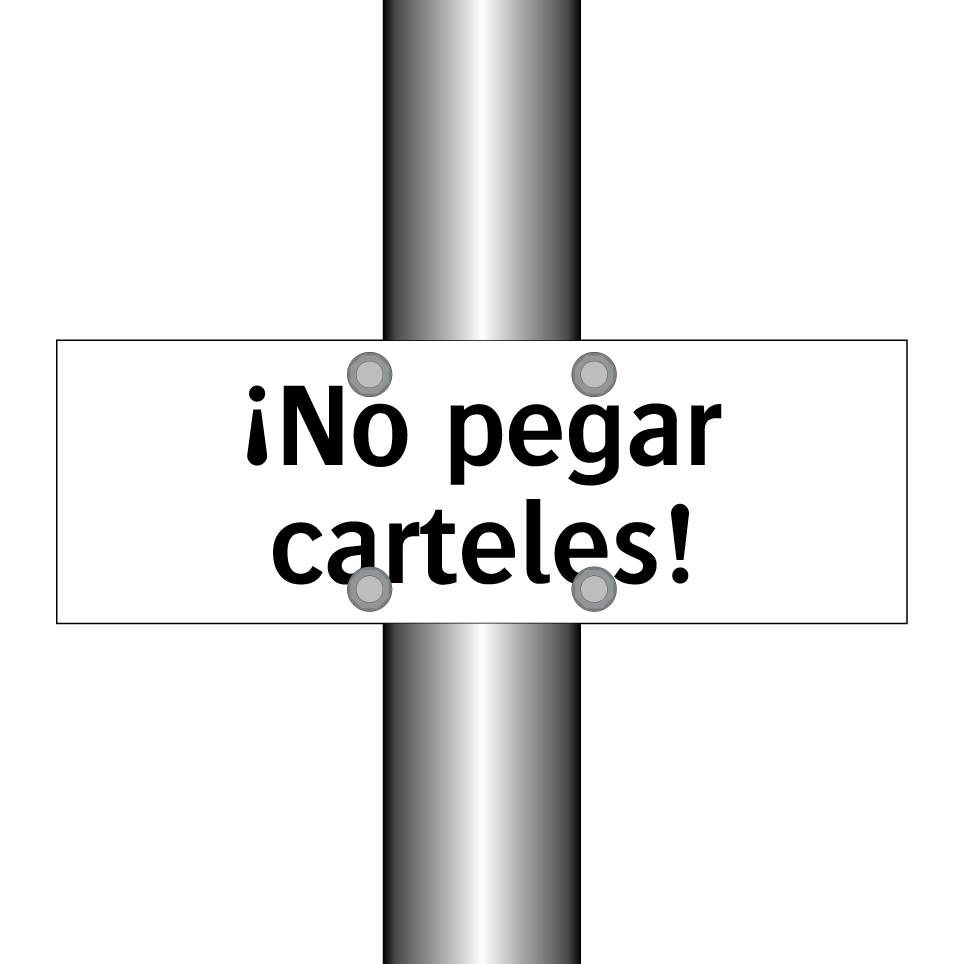 ¡No pegar carteles!