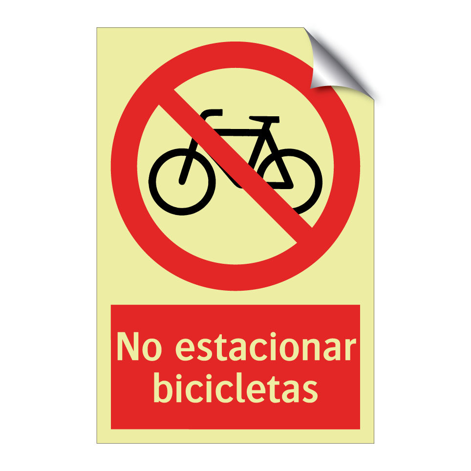 No estacionar bicicletas