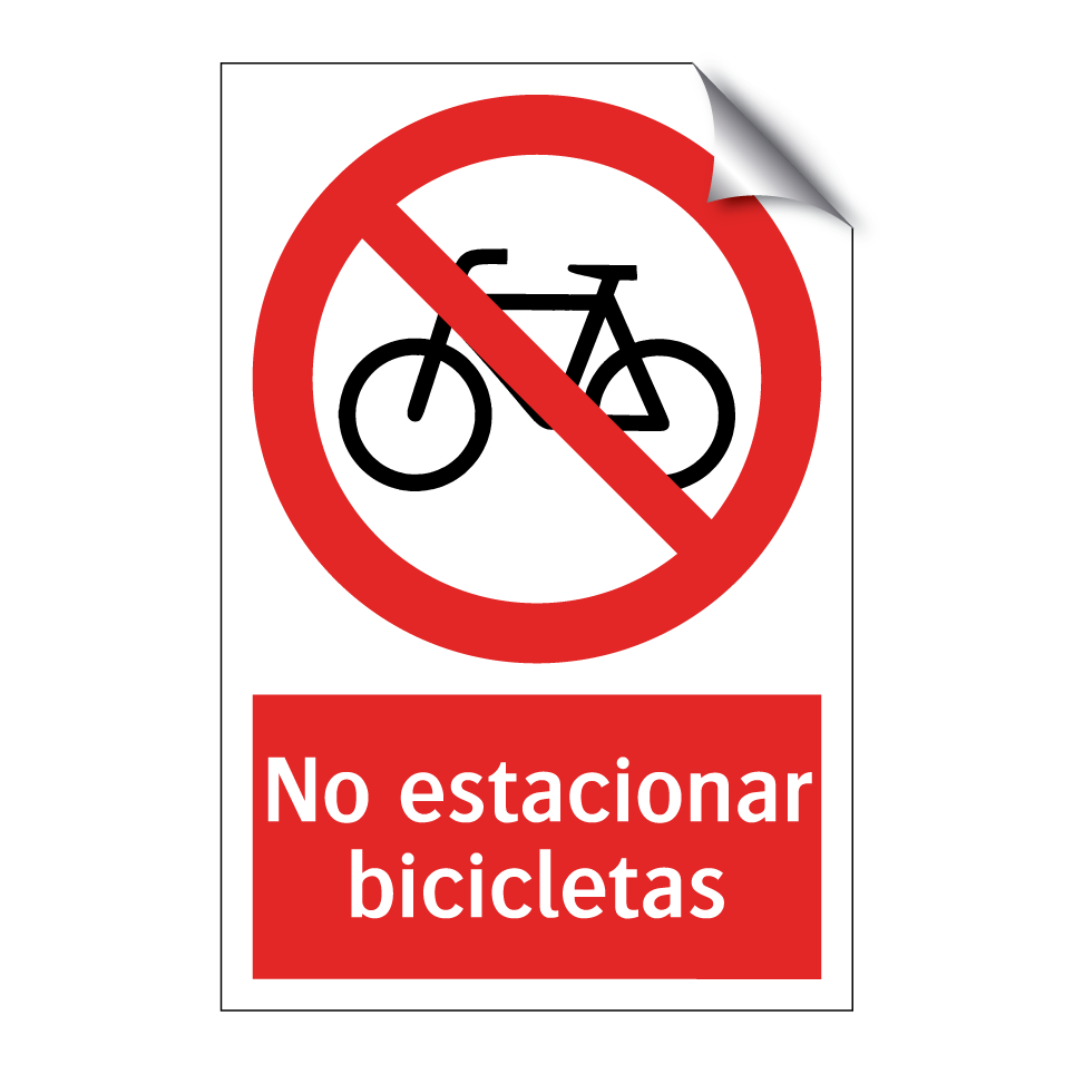 No estacionar bicicletas