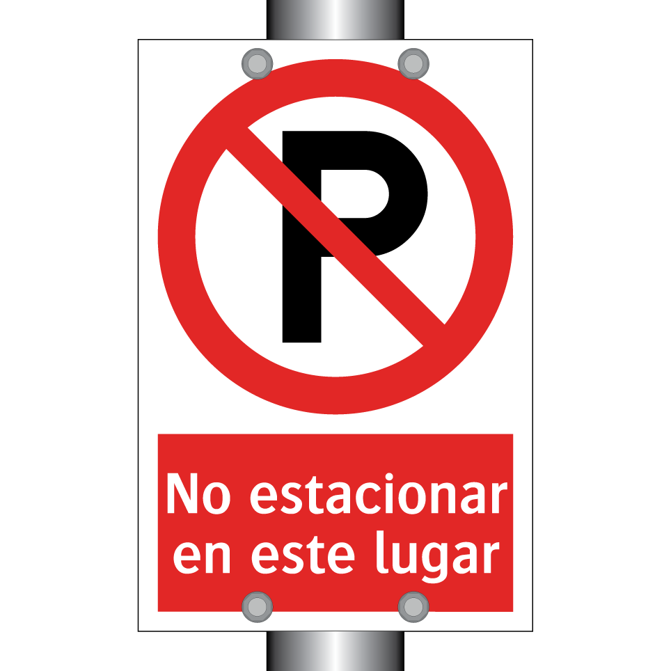 No estacionar en este lugar