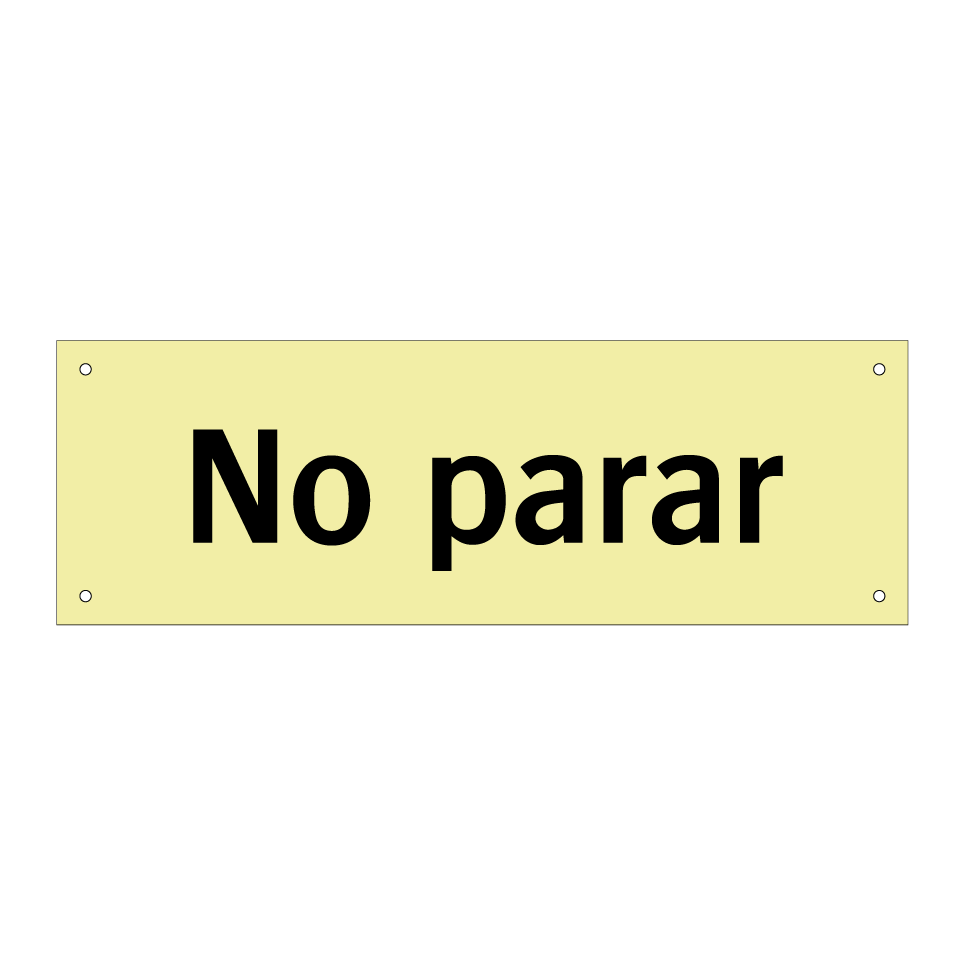 No parar