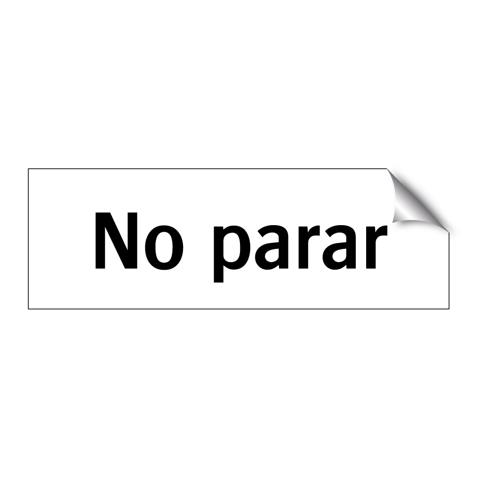 No parar