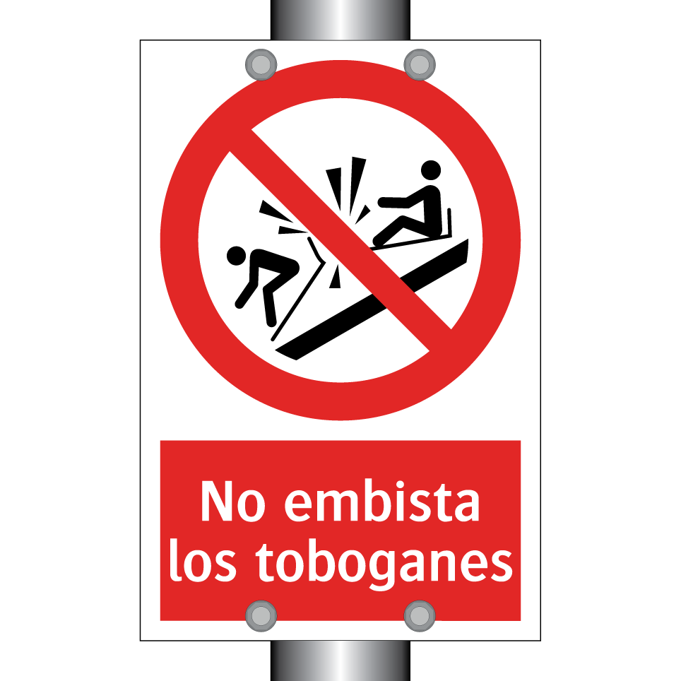 No embista los toboganes