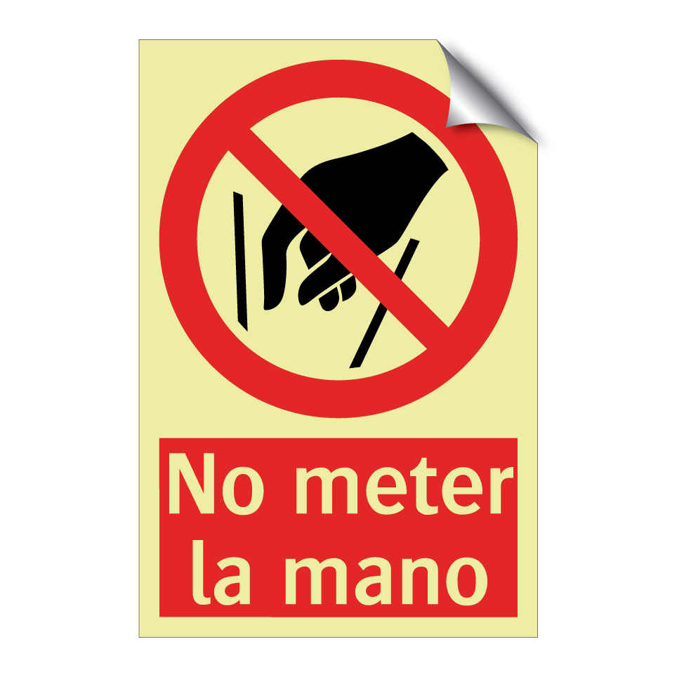 No meter la mano