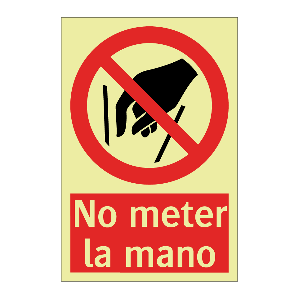 No meter la mano