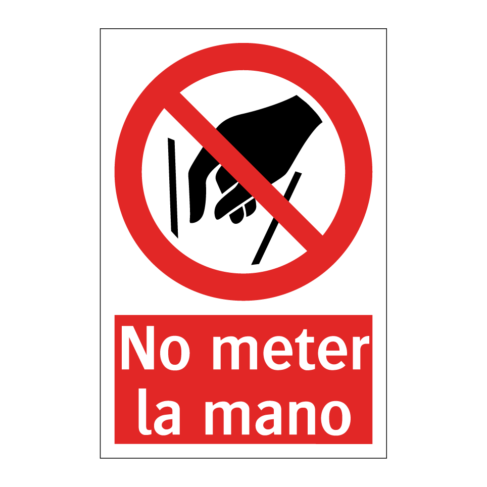 No meter la mano