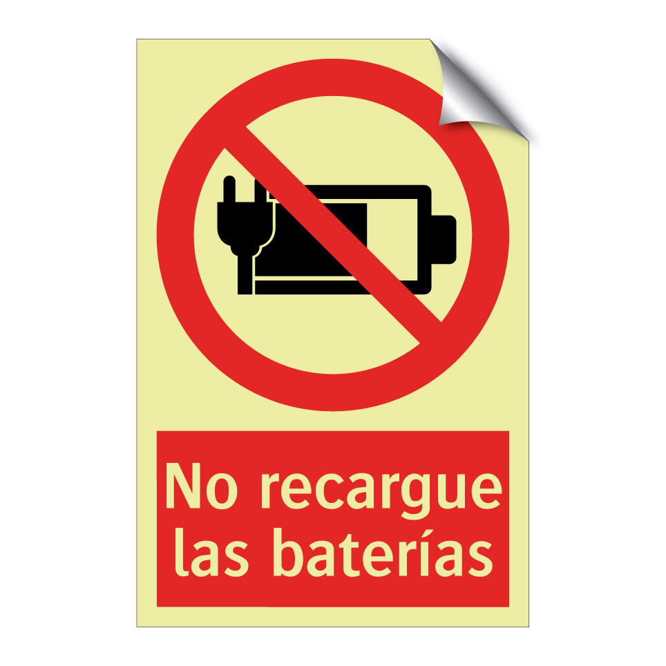 No recargue las baterías