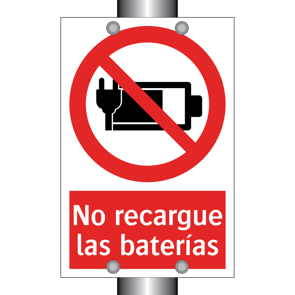 No recargue las baterías