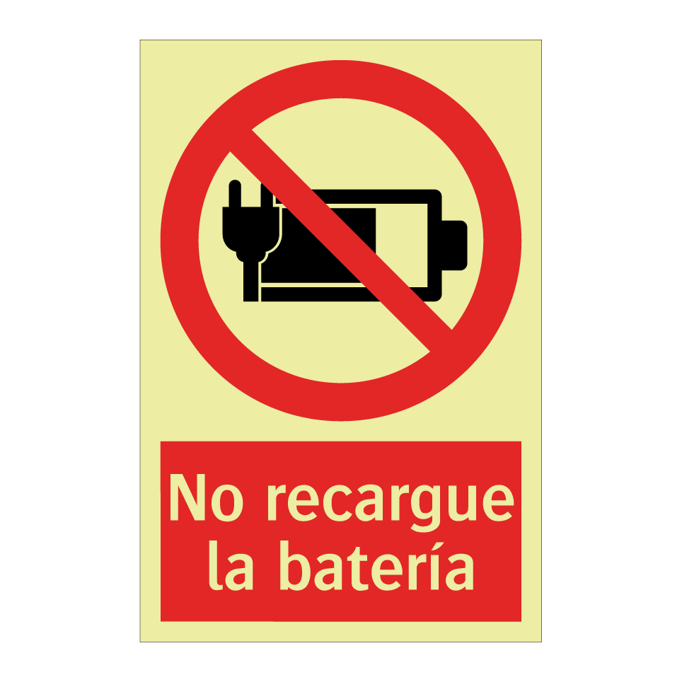 No recargue la batería